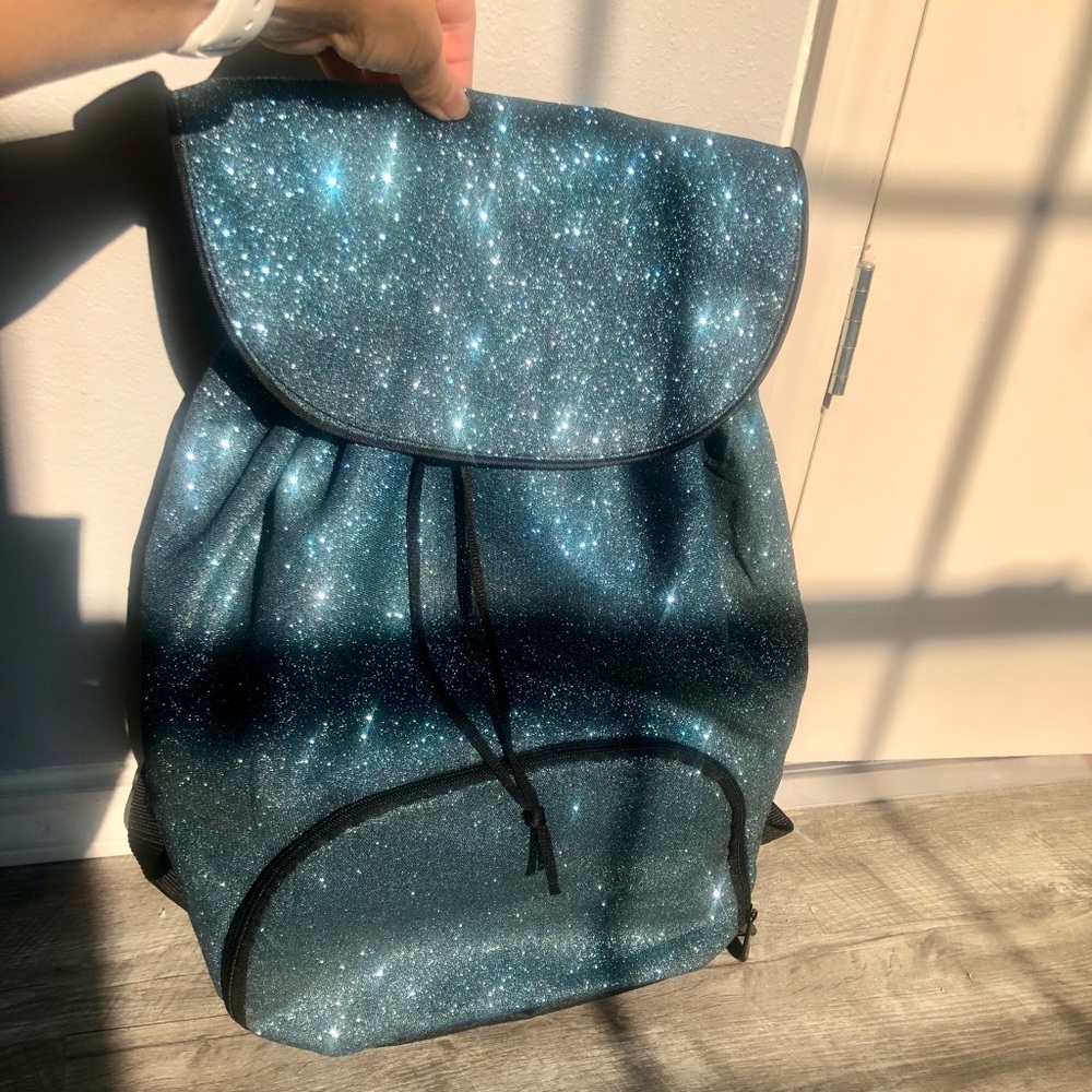 Augusta blue glitter backpack